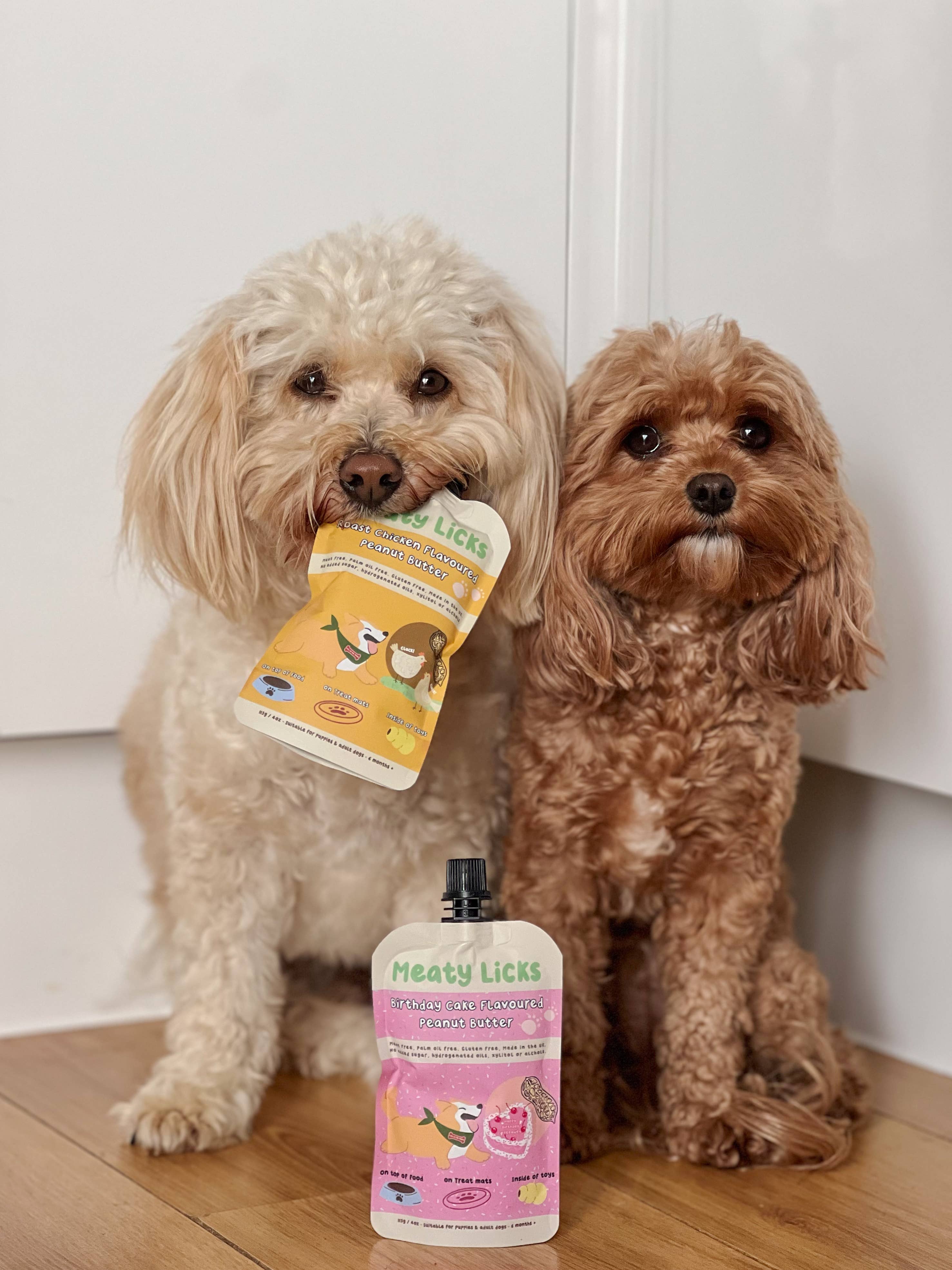 Birthday Cake Flavoured Peanut Butter Pouch for dogs 113g4oz - Image 3