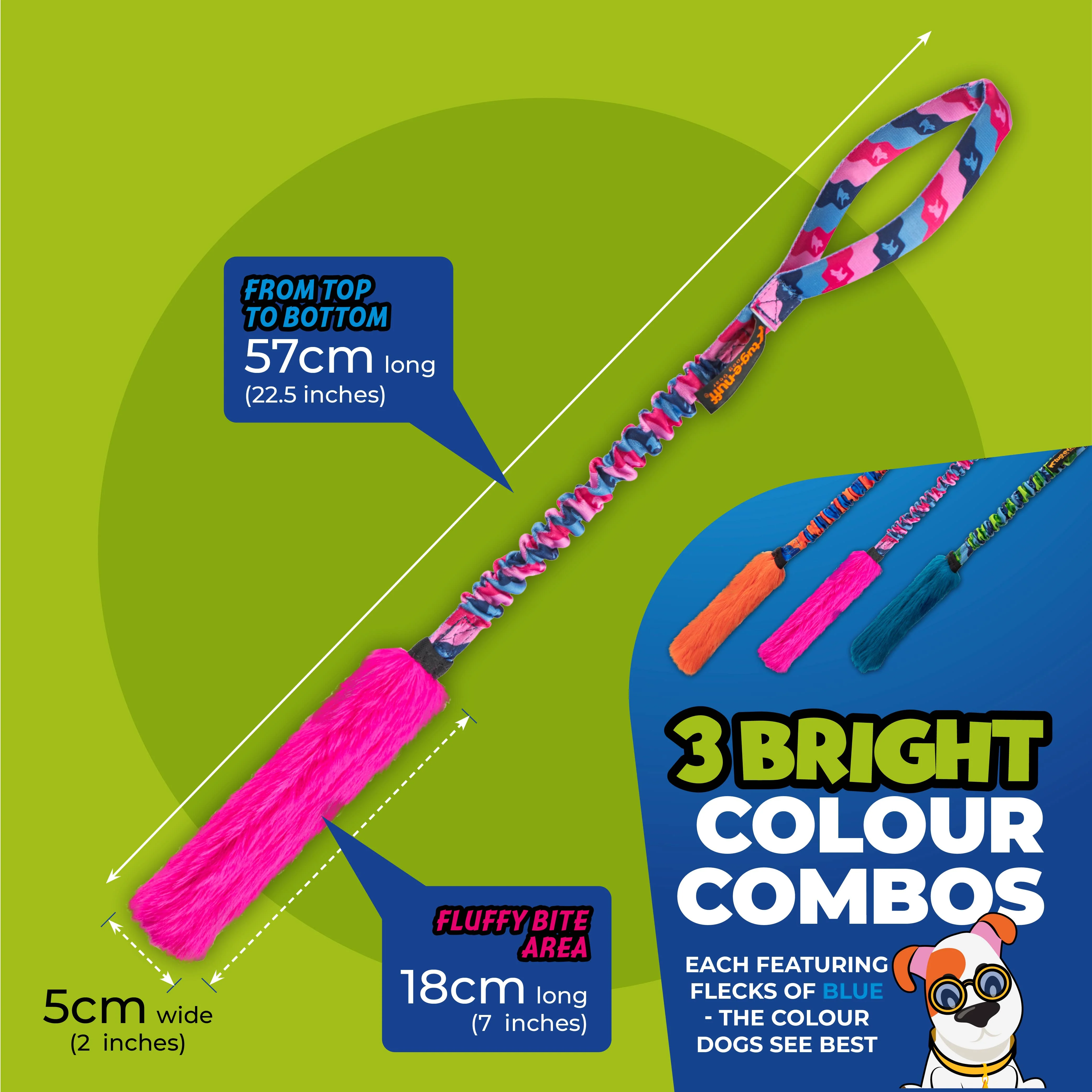 Bright Fauxtastic | Tough Dog Toy | Tug-E-Nuff - Image 6