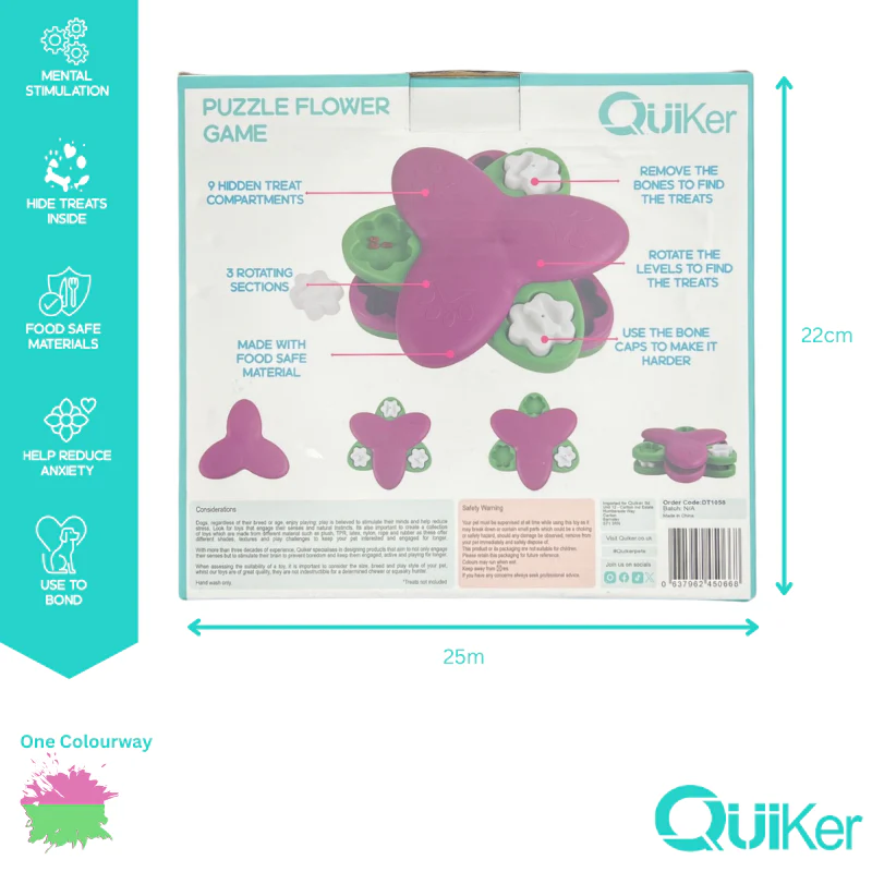 Flower Puzzle Toy - Dog Toy - Brain Training - Image 6