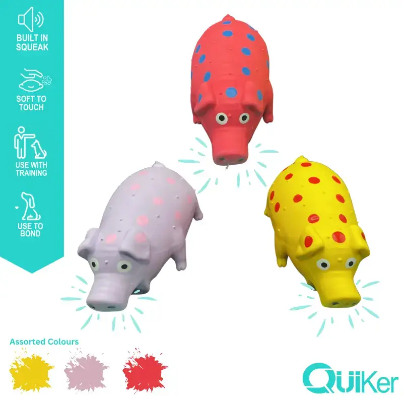 Latex Honking Pig Dog Toy