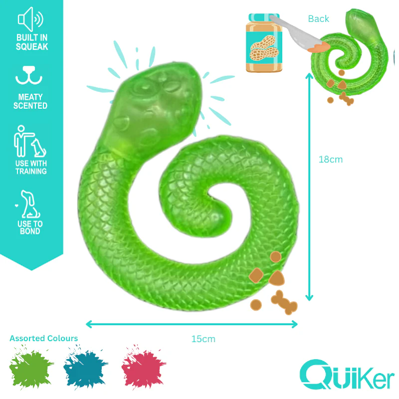 Meaty Coiled Treat & Snuffle Snake Dog Toy - Image 2