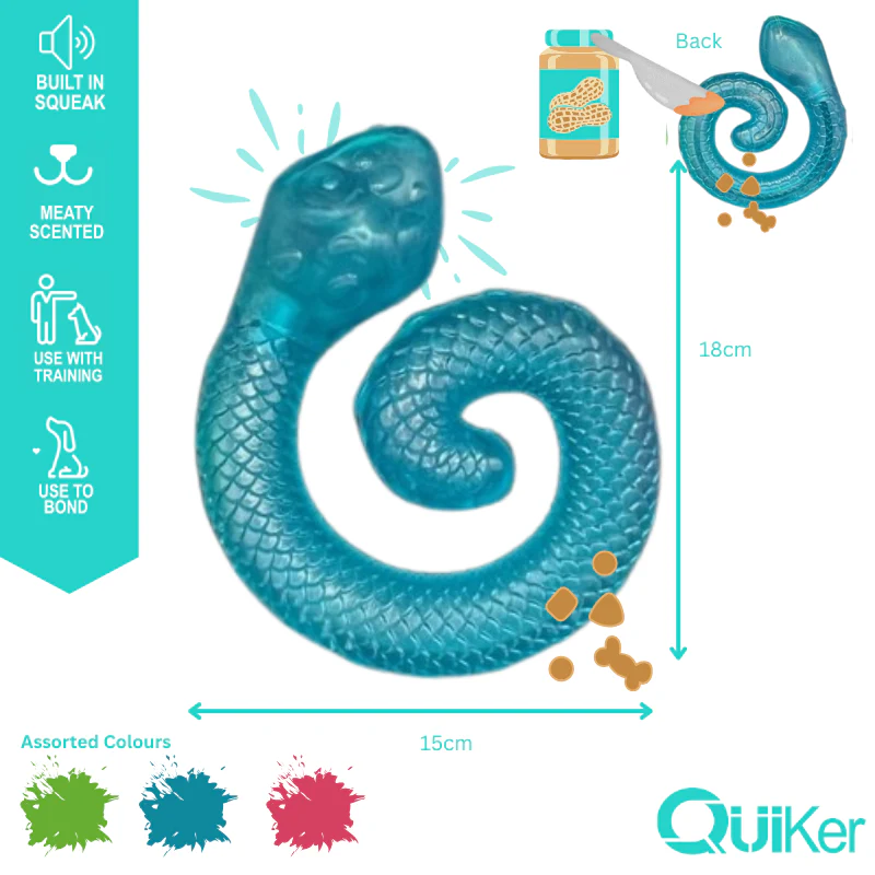 Meaty Coiled Treat & Snuffle Snake Dog Toy - Image 3