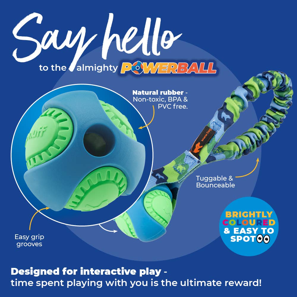 Pocket PowerBall Bungee Tug | Fetch Dog Toys | Tug-E-Nuff - Image 6