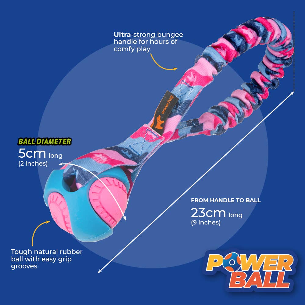 Pocket PowerBall Bungee Tug | Fetch Dog Toys | Tug-E-Nuff - Image 7