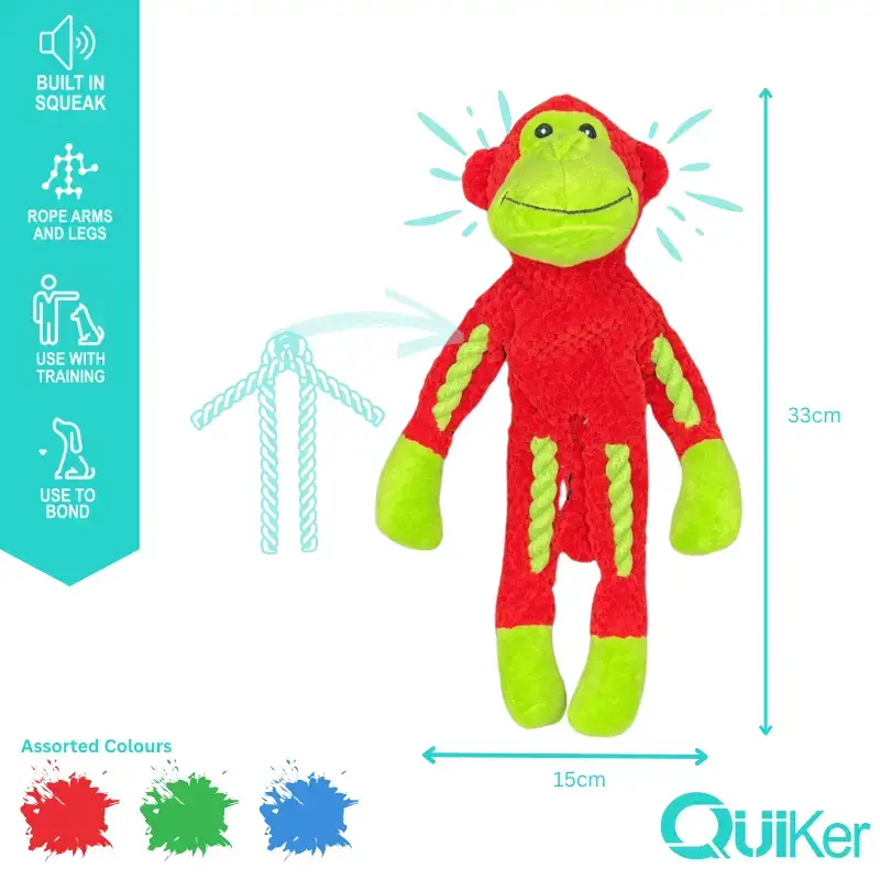 Rope Body Monkey Dog Toy - Image 2