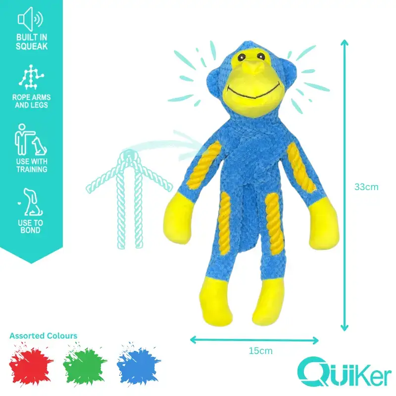 Rope Body Monkey Dog Toy - Image 4