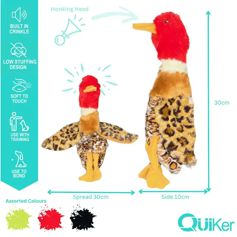 Unstuffed Body Crinkle Duck Toy - Image 3