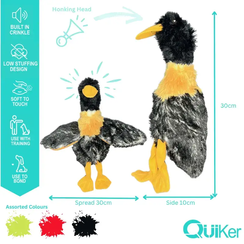 Unstuffed Body Crinkle Duck Toy - Image 4